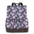thumbnail image 1 of Uemuo Flowers for Backpack Purse for Women Large Capacity Multipurpose Travel Bag Leather Backpack Shoulder Bag Womens Backpacks, 1 of 4