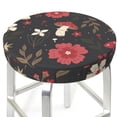 thumbnail image 1 of Uemuo Fly Agaric and Flowers Pattern Round Bar Stool Seat Covers Washable Stool Cushion Slipcover Elastic Bar Chair Covers-14 inch, 1 of 7