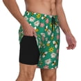 thumbnail image 1 of Uemuo Flying Bees Pattern Mens Swim Trunks Quick Dry Board Shorts with Mesh Lining, Stretch Beach Shorts Quick Dry No-Chafing Board Shorts-X-Large, 1 of 9