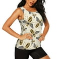 thumbnail image 1 of Uemuo Flying Bees1 Pattern Workout Tank Tops for Women Breathable Moisture-wicking tank top Sleeveless Running Loose Fit Yoga Tops Active Shirts Sports Gym Exercise, 1 of 9