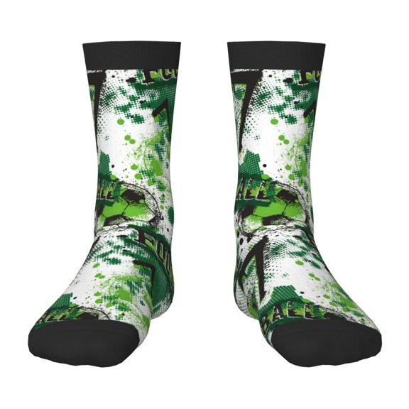 Uemuo Football 7 Printed Kids Boys Socks Seamless Crew Socks Crazy Funny Athletic Sport Socks for Children