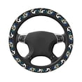 thumbnail image 1 of Uemuo Football Printed Car Elastic Steering Wheel Cover - Universal Car Accessory for Diverse Cars Anti-Slip, and Comfortable- 15", 1 of 8