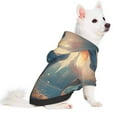 thumbnail image 1 of Uemuo Forest Lake White Horse for Winter Dog Hoodie Sweatshirts with Pockets Warm Dog Clothes for Small Dogs Chihuahua-X-Small, 1 of 8