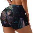 thumbnail image 1 of Uemuo Forest Mushroom Skull Pattern Women Workout Impact Shorts Scrunch Butt Lifting Gym Shorts Seamless Booty Biker Shorts-XX-Large, 1 of 8