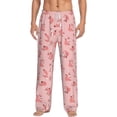thumbnail image 1 of Uemuo Fox Pattern Men's Wide Leg Palazzo Lounge Pants with Pockets Light Weight Loose Comfy Casual Pajama Pants-Medium, 1 of 9