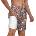 thumbnail image 1 of Uemuo Foxes Pattern Mens Swim Trunks Quick Dry Board Shorts with Mesh Lining, Stretch Beach Shorts Quick Dry No-Chafing Board Shorts-XX-Large, 1 of 9
