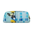 thumbnail image 1 of Uemuo French Bulldog Dog in a Bathtub Printed Leather Pencil Case, Pencil Pouch, Portable Pencil Bag, Pen Case for& Office, 1 of 7