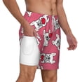 thumbnail image 1 of Uemuo French Bulldog Pattern Mens Swim Trunks Quick Dry Board Shorts with Mesh Lining, Stretch Beach Shorts Quick Dry No-Chafing Board Shorts-Medium, 1 of 9