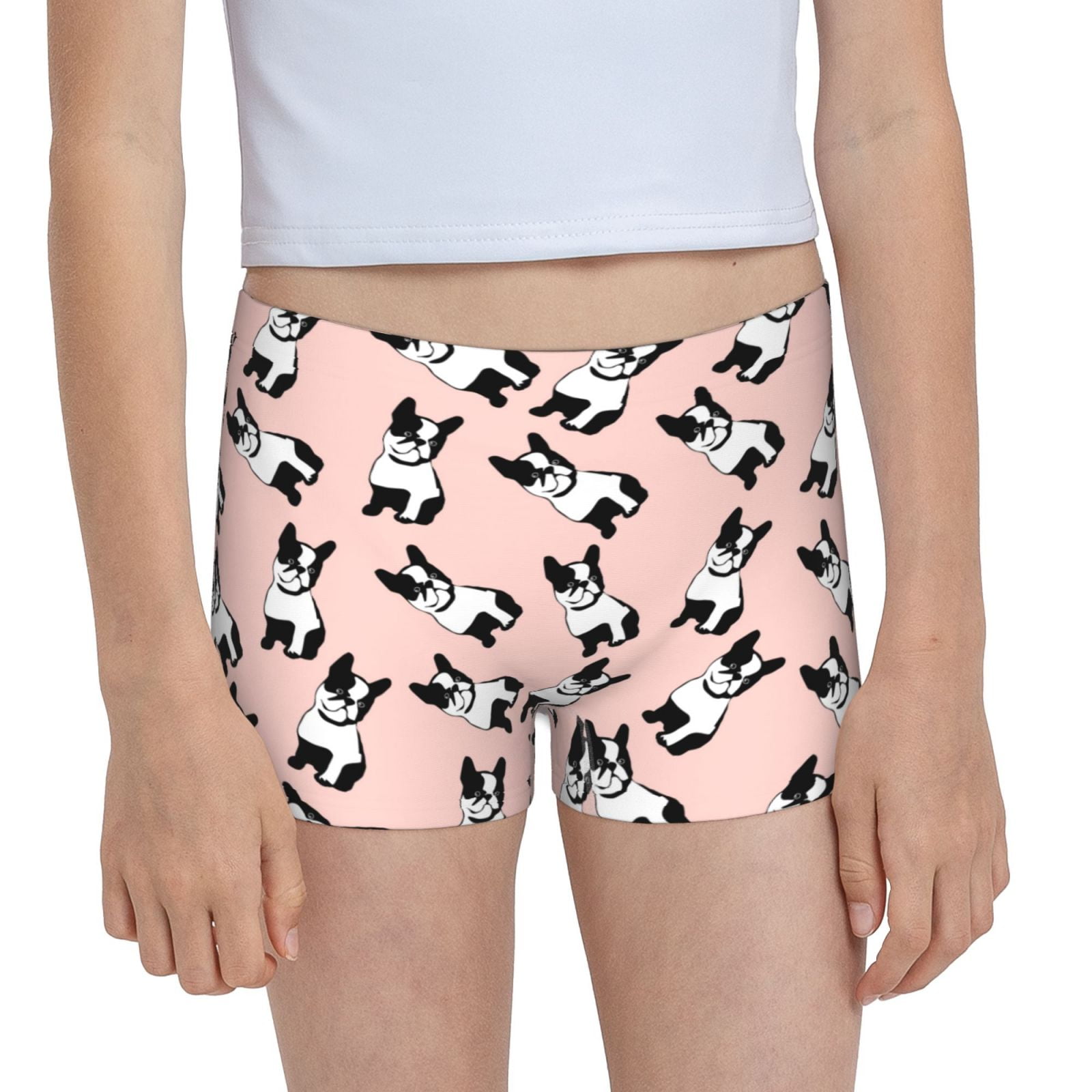 Uemuo French Bulldog1 Printed Girls Cotton Underwear Soft, Breathable
