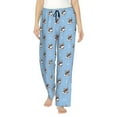 thumbnail image 1 of Uemuo French Bulldog2 Pattern Women's Wide Leg Palazzo Lounge Pants with Pockets Light Weight Loose Comfy Casual Pajama Pants-XX-Large, 1 of 9