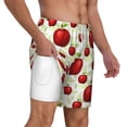 thumbnail image 1 of Uemuo Fruit Apples Pattern Mens Swim Trunks Quick Dry Board Shorts with Mesh Lining, Stretch Beach Shorts Quick Dry No-Chafing Board Shorts-XX-Large, 1 of 9