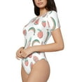 thumbnail image 1 of Uemuo Fruit Pattern Women's One Piece Short Sleeve Swimsuit Rash Guard Surfing Modest Quick-drying Swimsuit Beach Essentials-, 1 of 9