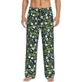thumbnail image 1 of Uemuo Fun Panda Playing With Bamboo Leaves Pattern Men's Wide Leg Palazzo Lounge Pants with Pockets Light Weight Loose Comfy Casual Pajama Pants-X-Large, 1 of 9