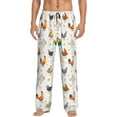 thumbnail image 1 of Uemuo Funny Chicken Pattern Men's Wide Leg Palazzo Lounge Pants with Pockets Light Weight Loose Comfy Casual Pajama Pants-Medium, 1 of 9