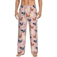 thumbnail image 1 of Uemuo Funny Chicken Pattern Men's Wide Leg Palazzo Lounge Pants with Pockets Light Weight Loose Comfy Casual Pajama Pants-XX-Large, 1 of 9