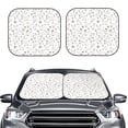 thumbnail image 1 of Uemuo Funny Chicken Printed 2 PCS Car Windshield Sun Shade, Auto Sun Heat and UV Rays Blocker, Foldable Automotive Front Window Sunshade Protector, 1 of 7
