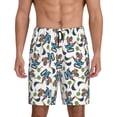 thumbnail image 1 of Uemuo Funny Excavator Pattern Men's Short Pajama Pants – Soft & Breathable Lounge Shorts, Elastic Waistband with Pockets, Lightweight Sleepwear for All-Season Comfort-4X-Large, 1 of 6