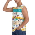 thumbnail image 1 of Uemuo Funny Farm Pattern Men's Sleeveless T-Shirt,Muscle Athletic Tank Top, Moisture-wicking Quick-dry Breathable Classic Tee Top for Gym Run Outdoor Sports-, 1 of 8