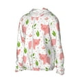 thumbnail image 1 of Uemuo Funny Little Pigs Pattern Women's Full Zip UPF 50+ Sun Protection Hoodie Jacket Long Sleeve Sun Shirt Hiking Outdoor Performance with Pockets-, 1 of 9
