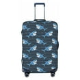thumbnail image 1 of Uemuo Funny Sharks Printed Washable Luggage Cover - Fashion Suitcase Protector Fits 18-32 Inch Luggage -Small, 1 of 9