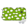 thumbnail image 1 of Uemuo Funny Sheep Doing Yoga Pattern Accordion Car Windshield Sun Shade, Foldable Reflective Sun Visor for Car, Reflector Windshield Sunshade-Small, 1 of 7
