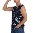 thumbnail image 1 of Uemuo Galaxy2 Pattern Men's Sleeveless T-Shirt,Muscle Athletic Tank Top, Moisture-wicking Quick-dry Breathable Classic Tee Top for Gym Run Outdoor Sports-3X-Large, 1 of 8