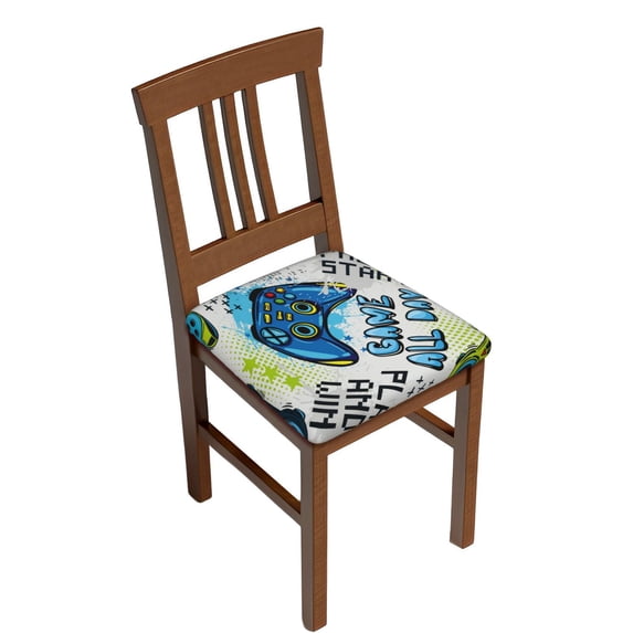 Uemuo Game All Day Pattern Waterproof Square Couch Cushion Covers, Magic Sofa Covers Washable, Stretch Sofa Seat Cushion Slipcovers