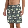 thumbnail image 1 of Uemuo Gamers Pattern Men's Swim Trunks Hawaiian Beach Bathing Suit Swimsuits Beach Quick-Dry Shorts with Pockets-, 1 of 9