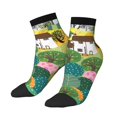 thumbnail image 1 of Uemuo Garden Farm Printed Crew Socks, Moisture-Wicking Socks, Athletic Socks for Men Breathable Cushion Socks Casual Sport Socks for Running Traveling, 1 of 6