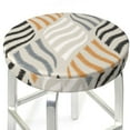 thumbnail image 1 of Uemuo Geometric Pattern Round Bar Stool Seat Covers Washable Stool Cushion Slipcover Elastic Bar Chair Covers-14 inch, 1 of 7