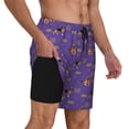 thumbnail image 1 of Uemuo German Shepherd Dog Pattern Mens Swim Trunks Quick Dry Board Shorts with Mesh Lining, Stretch Beach Shorts Quick Dry No-Chafing Board Shorts-Medium, 1 of 9