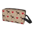 thumbnail image 1 of Uemuo German Shepherd Dog Pattern Portable Toiletry Bags with Handle, Waterproof travel Make up Bags for Women, Large Capacity Travel Cosmetic Bags, 1 of 9