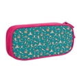 thumbnail image 1 of Uemuo Giraffes Doing Various Yoga Printed Pencil Pen Case, Portable Pencil Pouch with Zipper, Compact Stationery Bag Makeup Bag, Pencil Bag for Home Office, 1 of 9