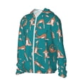 thumbnail image 1 of Uemuo Giraffes Doing Various Yoga Pattern Women's Full Zip UPF 50+ Sun Protection Hoodie Jacket Long Sleeve Sun Shirt Hiking Outdoor Performance with Pockets-3X-Large, 1 of 9