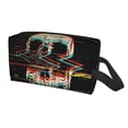 thumbnail image 1 of Uemuo Glitch Screaming Skull Pattern Portable Toiletry Bags with Handle, Waterproof travel Make up Bags for Women, Large Capacity Travel Cosmetic Bags, 1 of 9