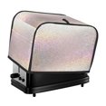 thumbnail image 1 of Uemuo Glitter Light Pearl Print Toaster Cover 2 Slice, Small Kitchen Appliance Covers, Toaster Oven Cover with Loop, Bread Machine Cover Dust Cover Protection, 1 of 7
