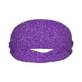thumbnail image 1 of Uemuo Glitter Purple Printed Sports Headbands for Men Women,Moisture Wicking Workout Headband, Sweatband Headbands,Non-slip Workout Gym Yoga Headband, 1 of 9