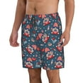 thumbnail image 1 of Uemuo Gnome Love USA Pattern Men's Swim Trunks Hawaiian Beach Bathing Suit Swimsuits Beach Quick-Dry Shorts with Pockets-Large, 1 of 9
