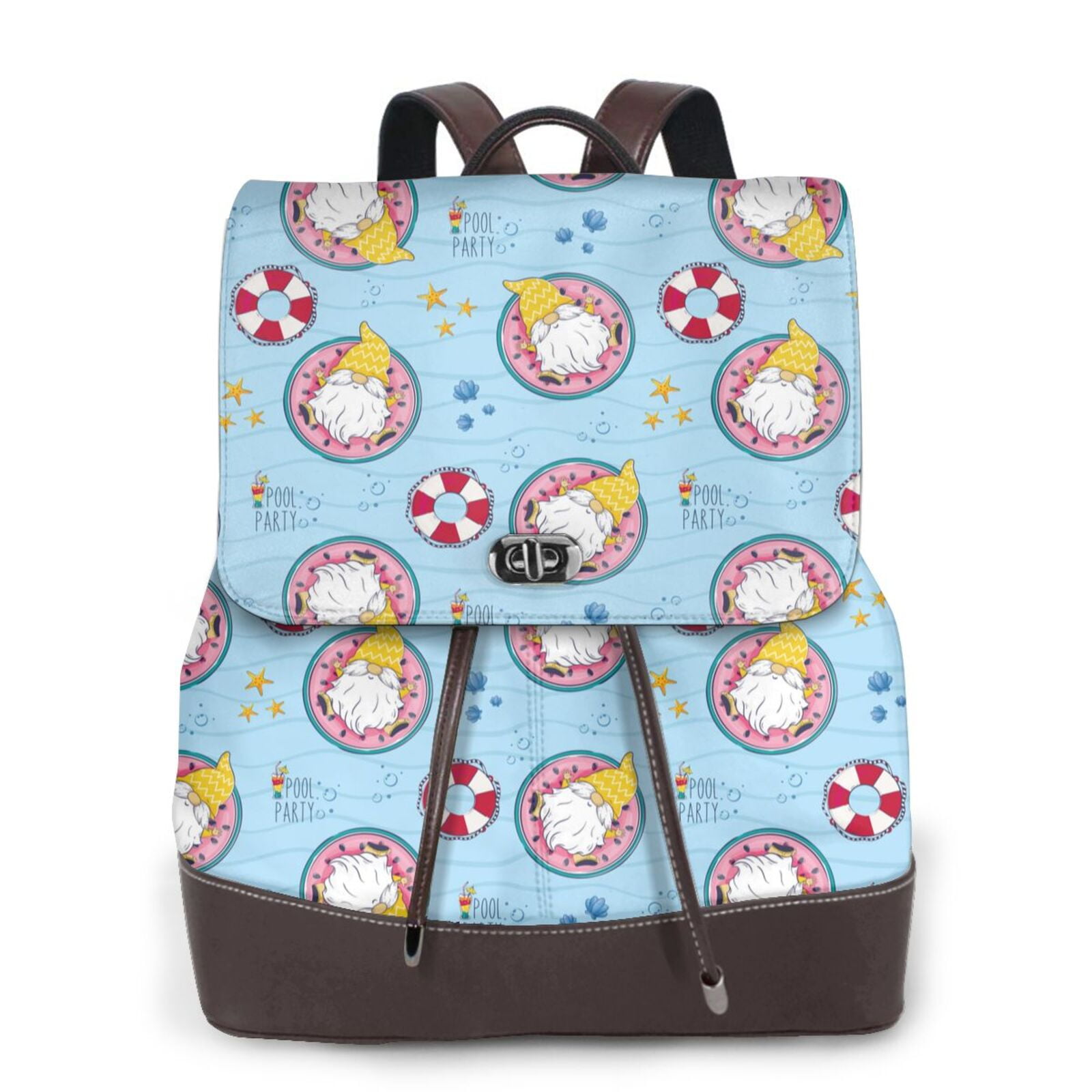 Uemuo Gnome On A Watermelon Mattress In The Pool for Backpack Purse for ...