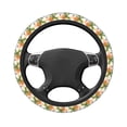 thumbnail image 1 of Uemuo Gnome and Surfing Printed Car Elastic Steering Wheel Cover - Universal Car Accessory for Diverse Cars Anti-Slip, and Comfortable- 15", 1 of 8
