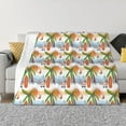 thumbnail image 1 of Uemuo Gnome and Surfing Printed Throw Blanket for Couch, Fluffy Fuzzy Blankets for Bed, Sofa, Cozy Flannel Faux Fur Blanket-40"x30", 1 of 6