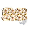 thumbnail image 1 of Uemuo Gnomes Autumn Harvest Pattern Accordion Car Windshield Sun Shade, Foldable Reflective Sun Visor for Car, Reflector Windshield Sunshade-Small, 1 of 7