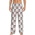 thumbnail image 1 of Uemuo Gnomes and Hearts Pattern Men's Wide Leg Palazzo Lounge Pants with Pockets Light Weight Loose Comfy Casual Pajama Pants-Medium, 1 of 9