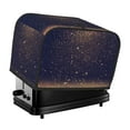 thumbnail image 1 of Uemuo Gold Black Glitter Print Toaster Cover 2 Slice, Small Kitchen Appliance Covers, Toaster Oven Cover with Loop, Bread Machine Cover Dust Cover Protection, 1 of 7