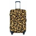 thumbnail image 1 of Uemuo Gold Glitter Leopard Printed Washable Luggage Cover - Fashion Suitcase Protector Fits 18-32 Inch Luggage -Small, 1 of 9