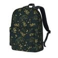 Uemuo Golden line fox Pattern Backpack for Work and Travel Durable