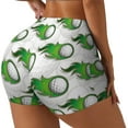 thumbnail image 1 of Uemuo Golf balls Pattern Women Workout Impact Shorts Scrunch Butt Lifting Gym Shorts Seamless Booty Biker Shorts-Small, 1 of 8