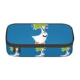 thumbnail image 1 of Uemuo Goose Holding an Umbrella Printed Large Pencil Case, Big Capacity Pencil Pouch Stationery Pen Bag, Storage High Capacity Bag Pouch Holder Box Organizer, Marker Pen Case, 1 of 9