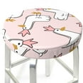 thumbnail image 1 of Uemuo Goose Queen Pattern Round Bar Stool Seat Covers Washable Stool Cushion Slipcover Elastic Bar Chair Covers-, 1 of 1