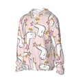 thumbnail image 1 of Uemuo Goose Queen Pattern Women's Full Zip UPF 50+ Sun Protection Hoodie Jacket Long Sleeve Sun Shirt Hiking Outdoor Performance with Pockets-Medium, 1 of 9